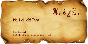 Mild Éva névjegykártya